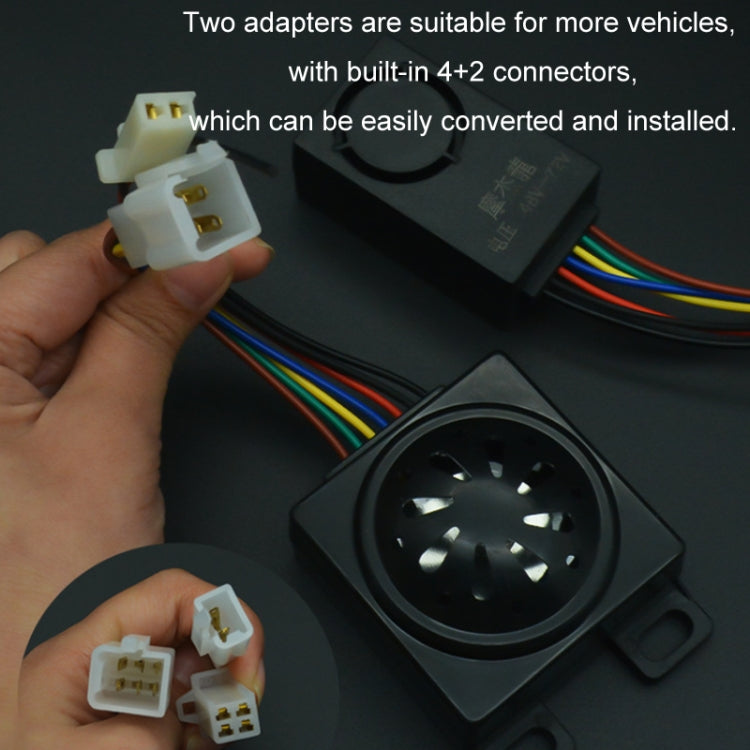 48-72V Electric Motorcycle One-Button Start Remote Lock Anti-Theft Alarm, Specifications: Two-wheeler