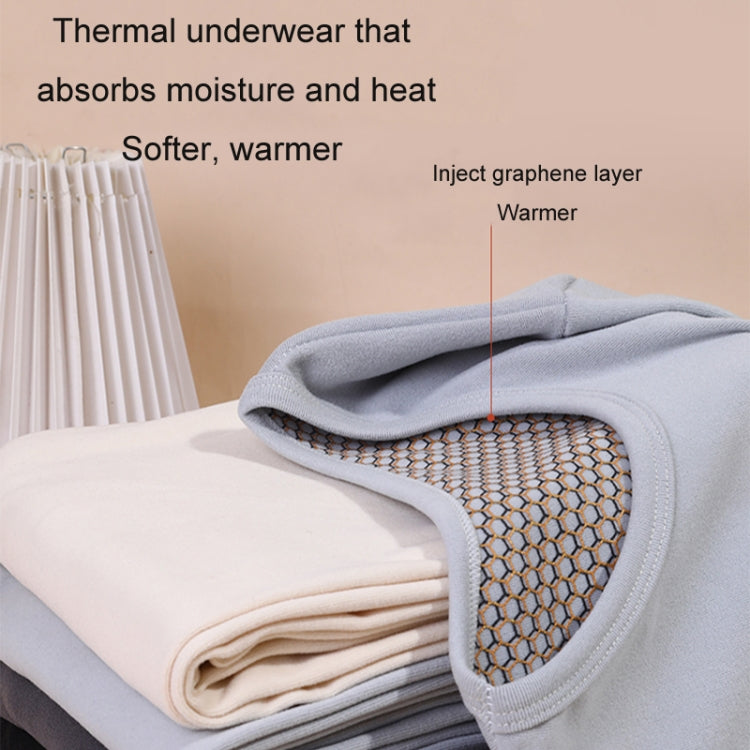 Antibacterial Double-faced Fleece Winter Thickened Constant Temperature Underwear, Size: XL