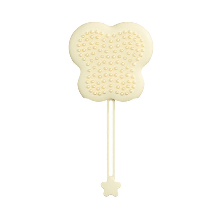 Pet Cleaning And Detangling Comb Cats And Dogs Bathing Brush, Color: Butterfly Yellow
