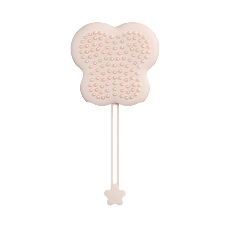 Pet Cleaning And Detangling Comb Cats And Dogs Bathing Brush, Color: Butterfly Pink