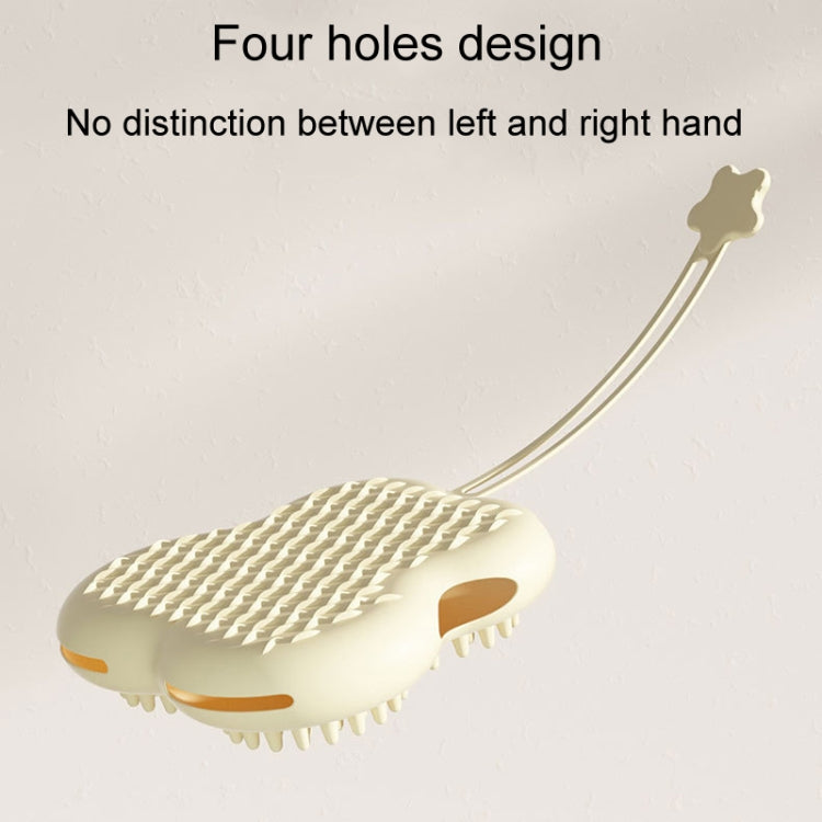 Pet Cleaning And Detangling Comb Cats And Dogs Bathing Brush, Color: Cats Ear Green