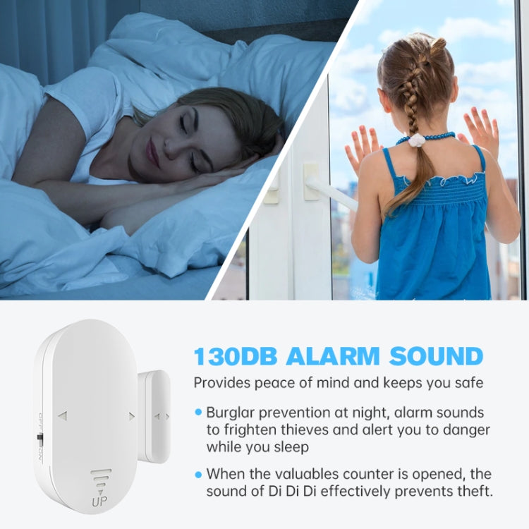 Multifunctional High-decibel Anti-theft Door Window Alarm For Home - English