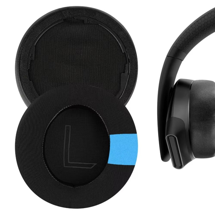 1pair For Alienware AW310H / AW510H Ice Gel Headphone Leather Cover Sponge Cover Earmuffs - Black