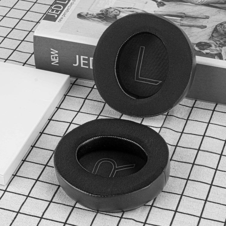 1pair For Alienware AW310H / AW510H Ice Gel Headphone Leather Cover Sponge Cover Earmuffs - Black