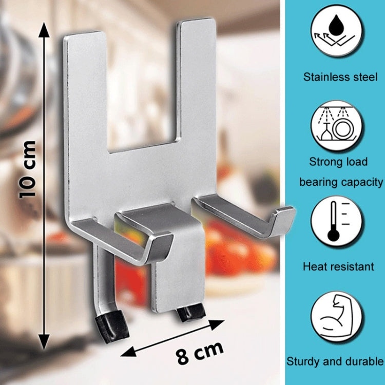 Household Stainless Steel Pot Lid Keeper With Silicone Gasket Kitchen Lid Holder - FS-24140