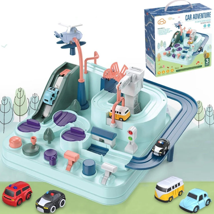 Car Adventure Toy Education Toy Train Engineering Vehicle Race Track Cars - Macaron