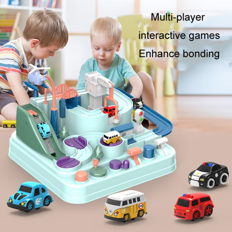 Car Adventure Toy Education Toy Train Engineering Vehicle Race Track Cars - Macaron