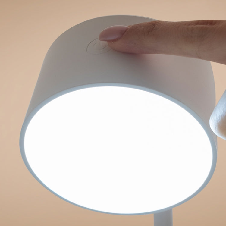 Multifunctional Magnetic LED Smart Projection Desk Lamp with Wireless Charging Function - White