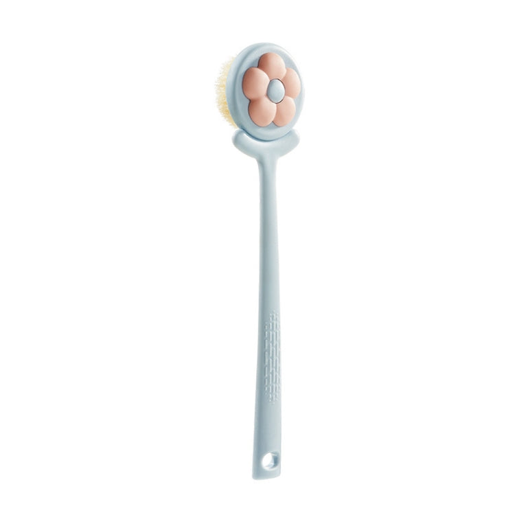 Household Bathroom Long Handle Soft Bristle Flower Shower Brush