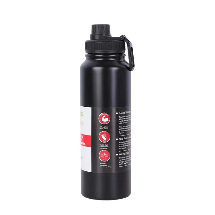 304 Stainless Steel Insulated Water Cup Handheld Large Capacity Outdoor Sports Kettle Vacuum Water Bottle, Capacity: 800ml