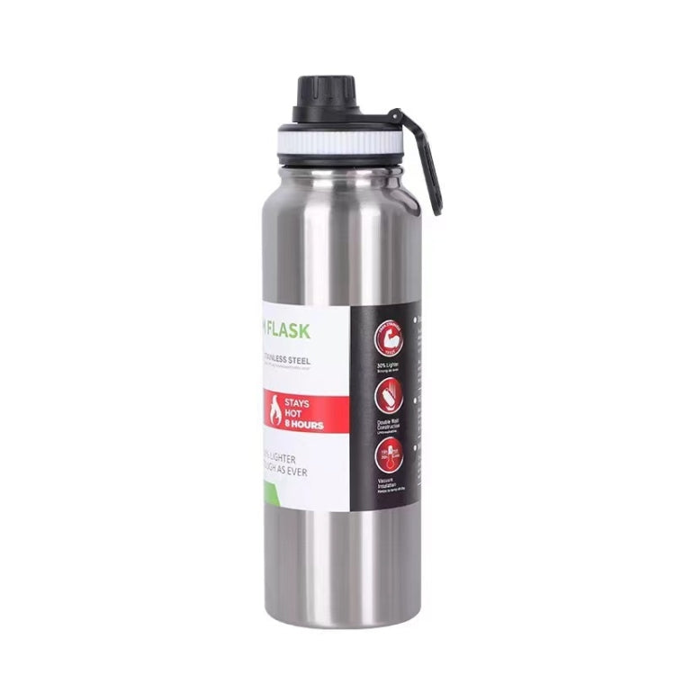 304 Stainless Steel Insulated Water Cup Handheld Large Capacity Outdoor Sports Kettle Vacuum Water Bottle, Capacity: 1000ml