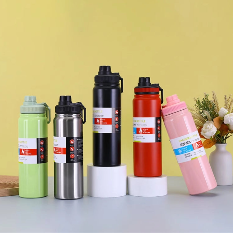304 Stainless Steel Insulated Water Cup Handheld Large Capacity Outdoor Sports Kettle Vacuum Water Bottle, Capacity: 800ml