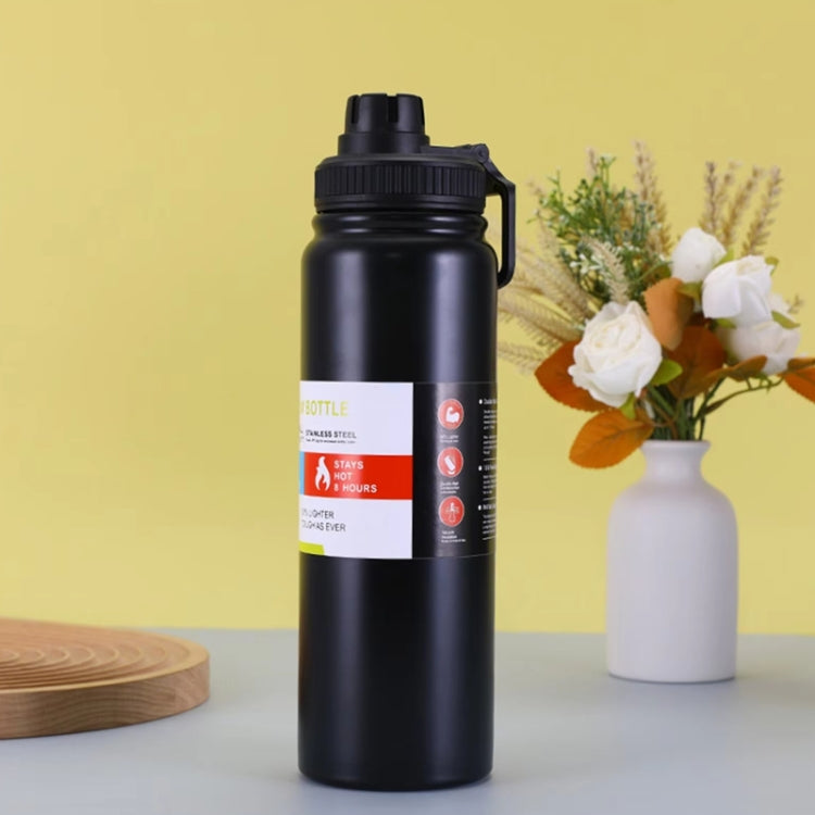 304 Stainless Steel Insulated Water Cup Handheld Large Capacity Outdoor Sports Kettle Vacuum Water Bottle, Capacity: 1000ml
