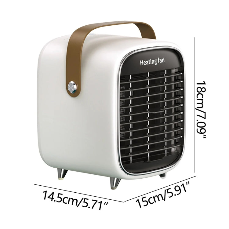 Y36 Mini Portable Desktop Heater Home Office Electric Heater, Color: US Plug Green