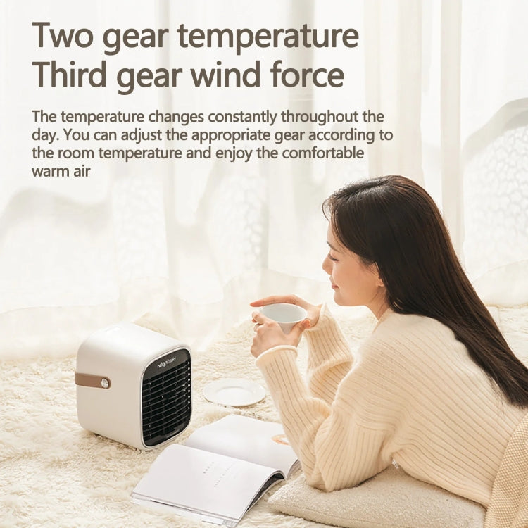 Y36 Mini Portable Desktop Heater Home Office Electric Heater, Color: EU Plug White