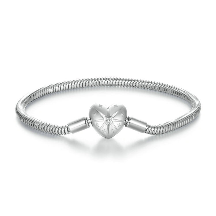 S925 Sterling Silver Star Heart DIY Basic Bracelet