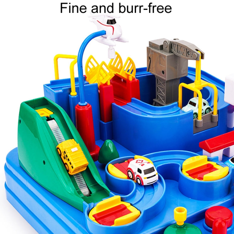 Car Breakthrough Adventure Small Train Track Children Toys Gift, Style: Small With 3 Car