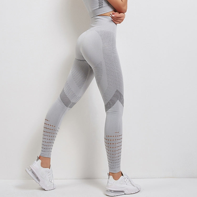 Women Sports Bra and Leggings Two-Piece Set Yoga Wear Fitness Set, Size: L