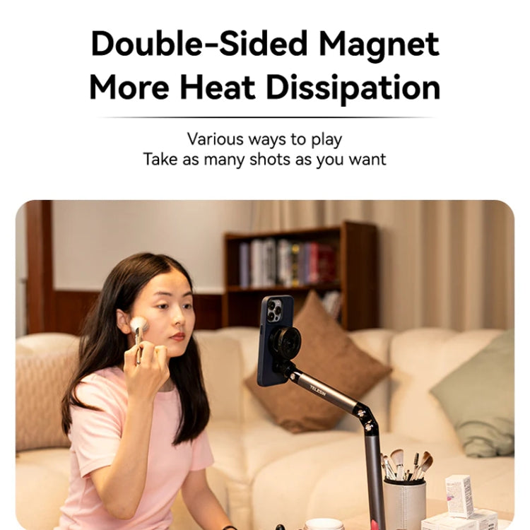 TELESIN P3-DS-01 Phone Video Live Streaming Magsafe Magnetic Mount - Desktop