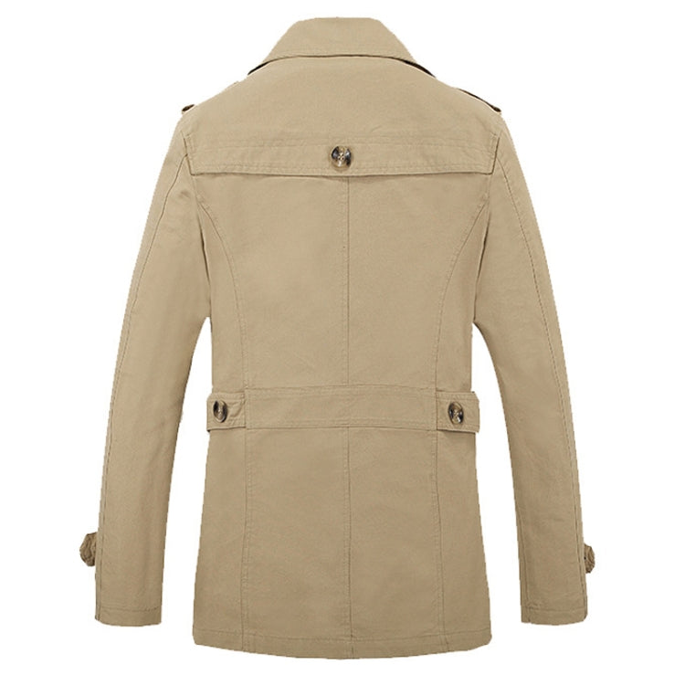 Autumn Men Mid-length Casual Windbreaker Jacket, Size: L