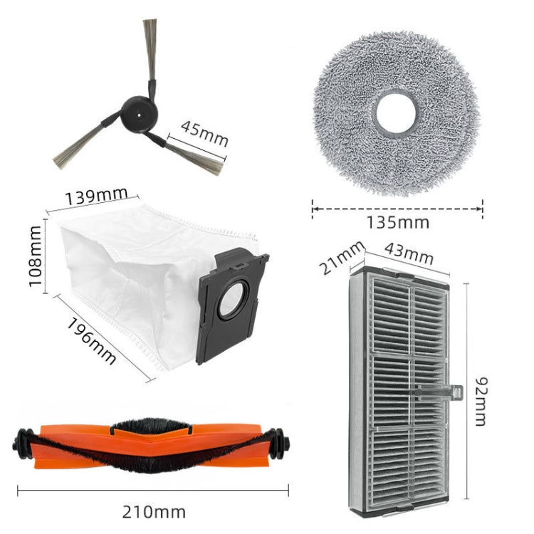 For Dreame X40 Pro / X40 Ultra Robot Vacuum Replacement, Spec: Filter