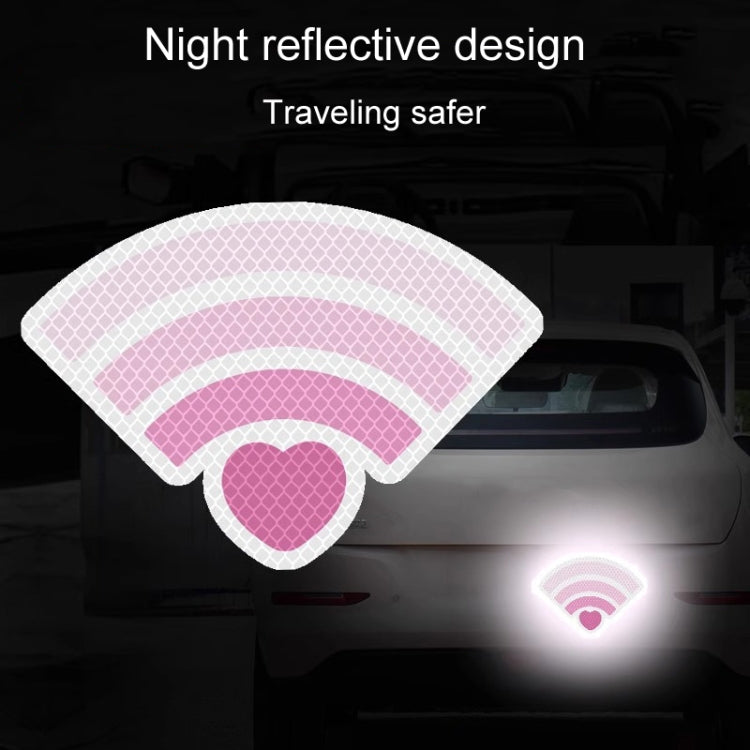 3pcs / Set Vehicle Electronic Car Cover Scratches Night Collision Decorative Signal Reflective Warning Stickers
