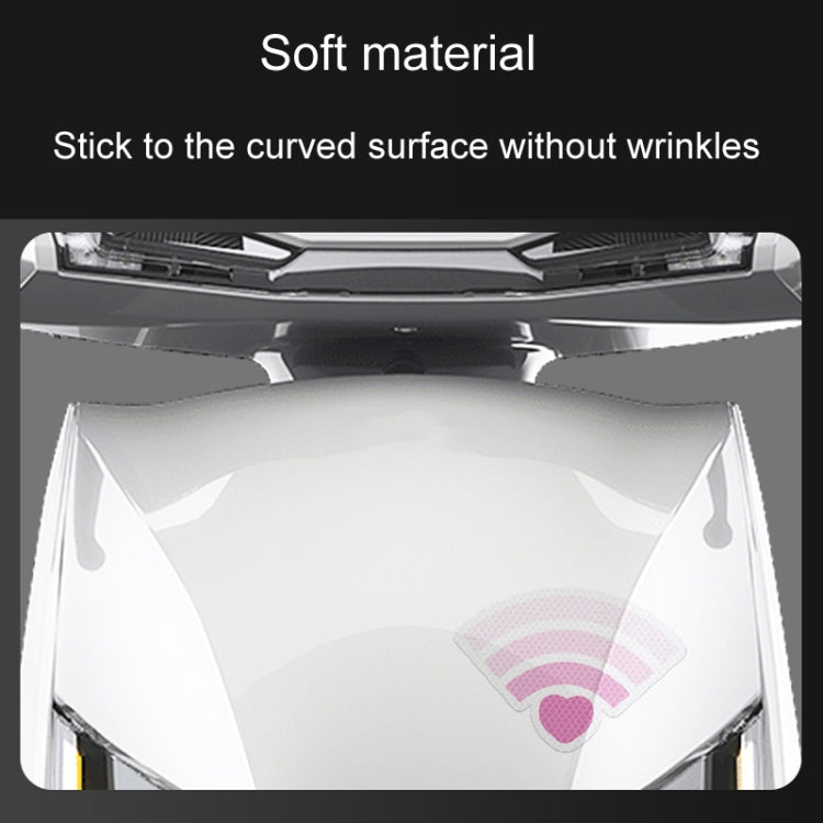 3pcs / Set Vehicle Electronic Car Cover Scratches Night Collision Decorative Signal Reflective Warning Stickers