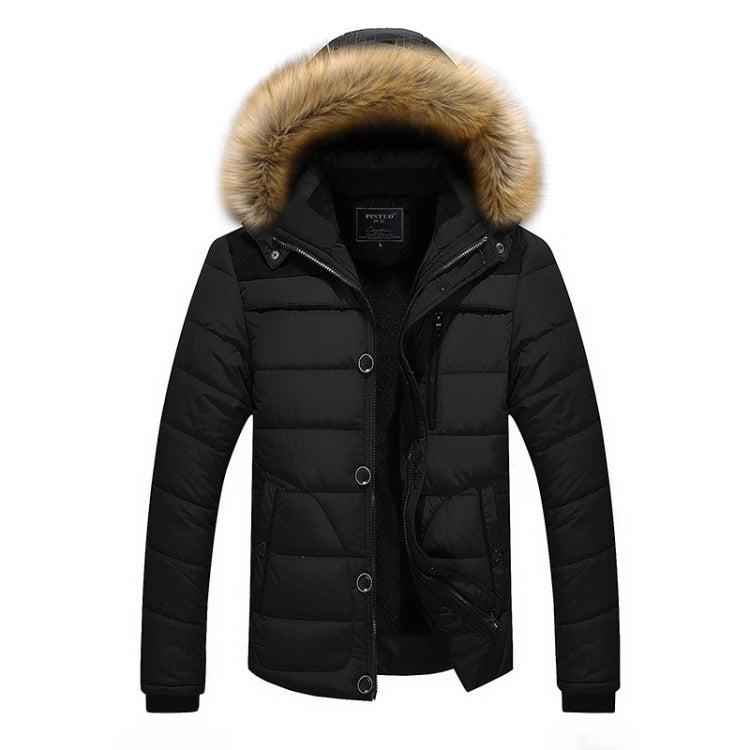 Winter Men Thick Slim Down Jackets Coats, Size: XXXL