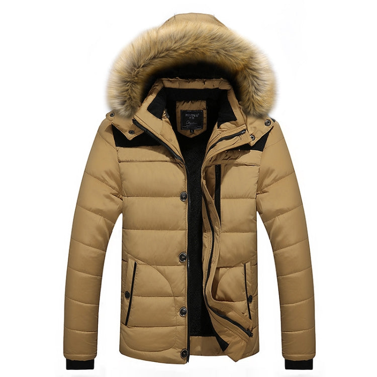Winter Men Thick Slim Down Jackets Coats, Size: XXXXL
