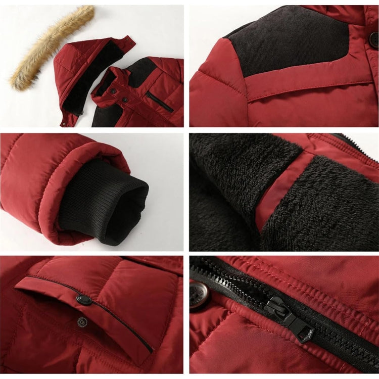 Winter Men Thick Slim Down Jackets Coats, Size: XXL