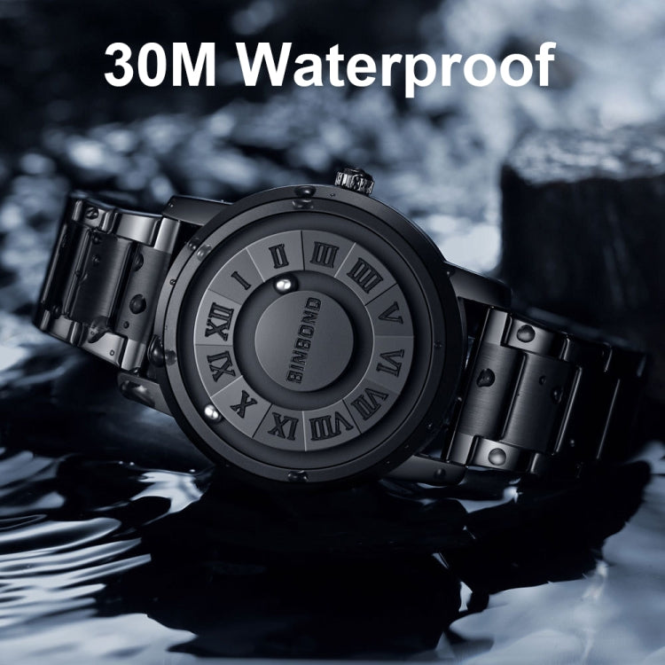 BINBOND B234 30m Waterproof Magnetic Suspension Watch, Color: Blue Steel-Blue