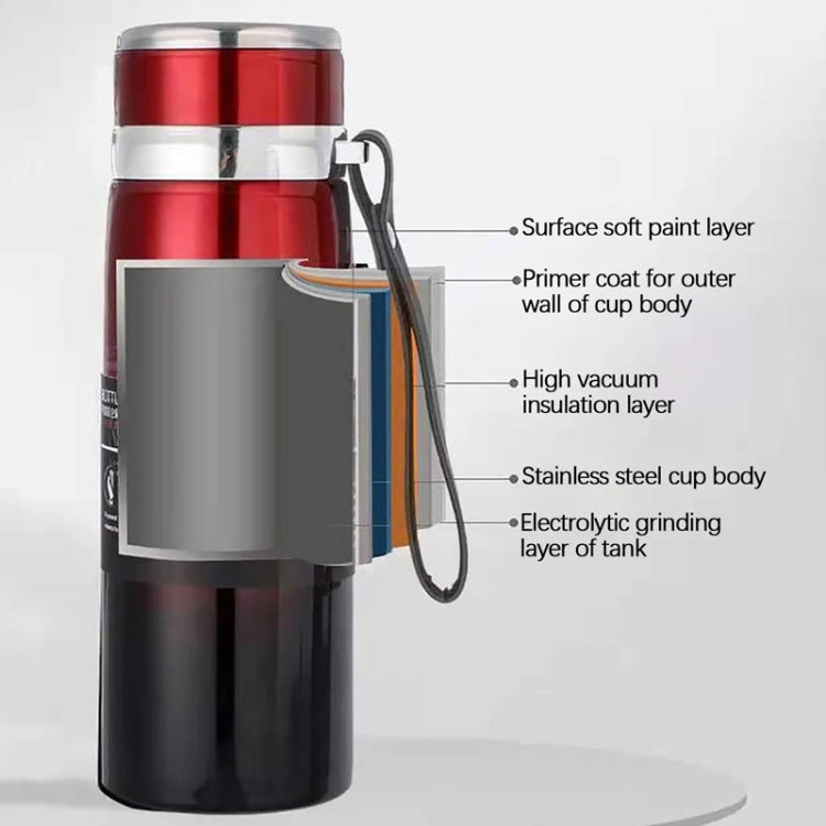 800ml 316 Stainless Steel Insulated Mug Large Capacity Vacuum Thermos Outdoor Portable Car Insulated Water Bottle