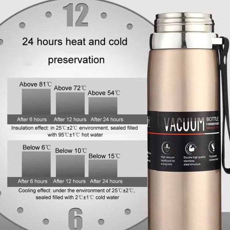 800ml 316 Stainless Steel Insulated Mug Large Capacity Vacuum Thermos Outdoor Portable Car Insulated Water Bottle