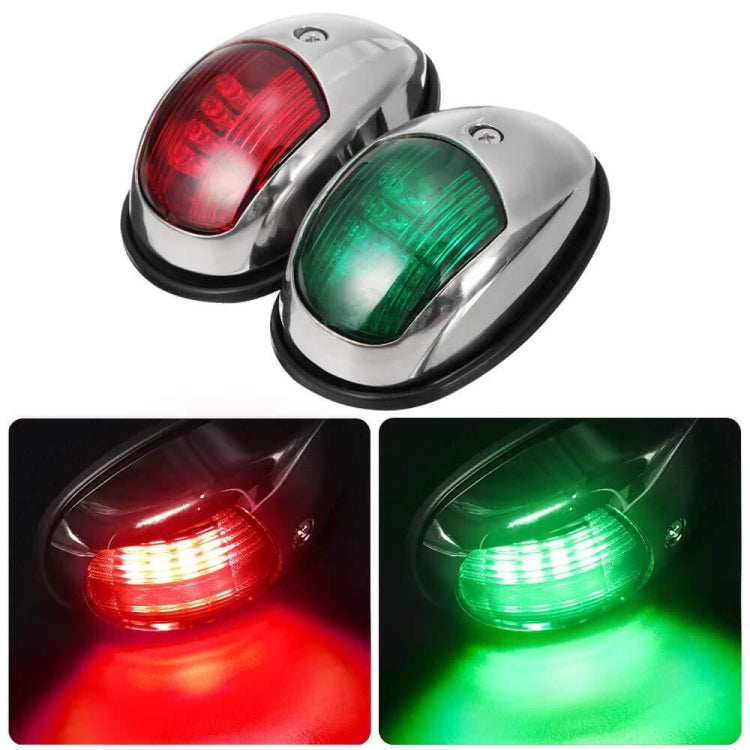 Marine Navigation Warning Light Signal LED Yacht Light, Color: Black Shell Green
