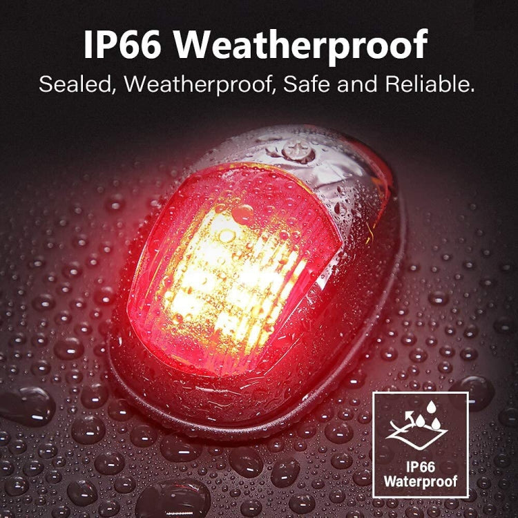 Marine Navigation Warning Light Signal LED Yacht Light, Color: White Shell Green