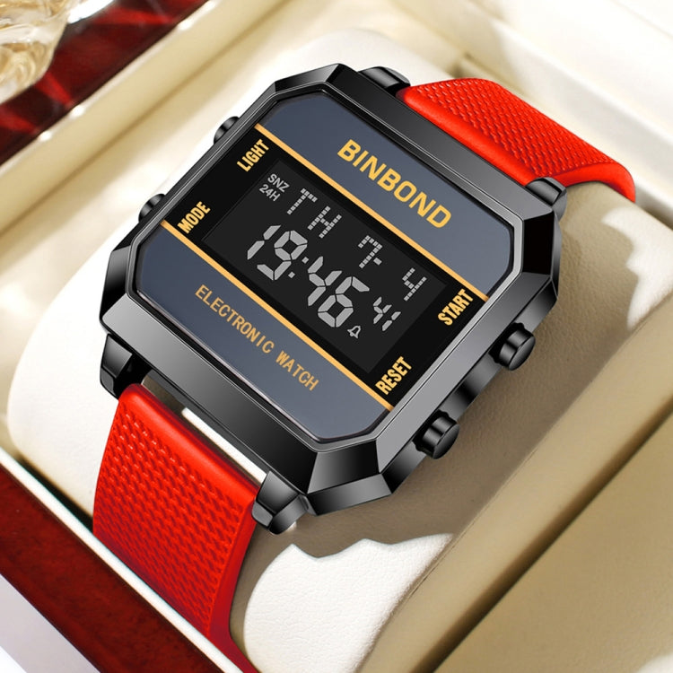 BINBOND D081 30m Waterproof Multifunctional Student Sports Electronic Watch