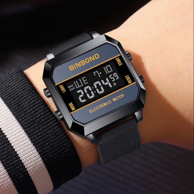 BINBOND D081 30m Waterproof Multifunctional Student Sports Electronic Watch