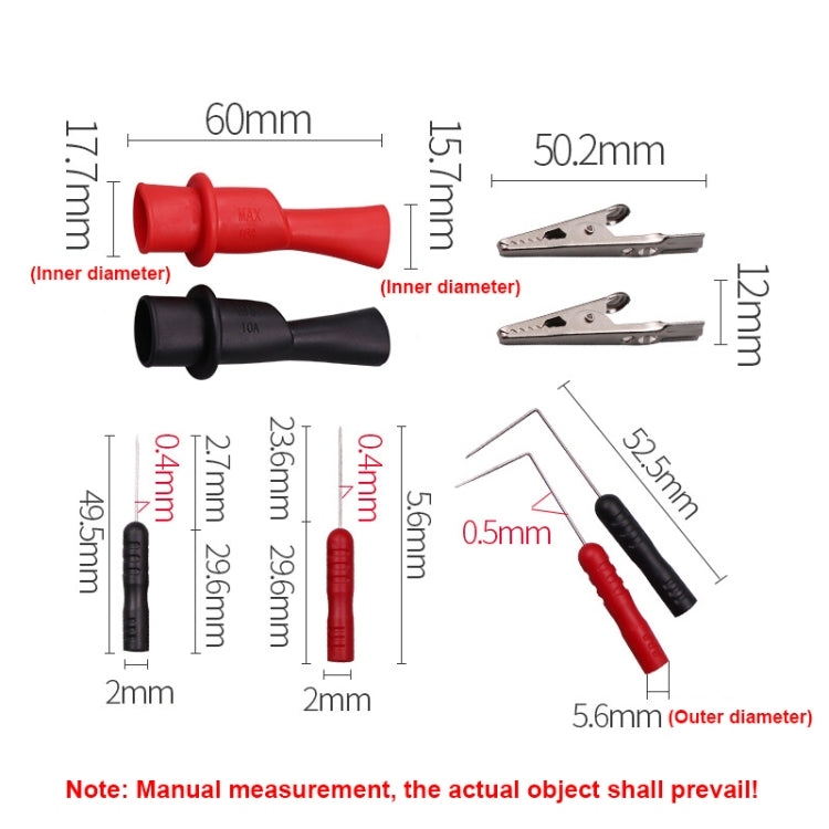 6-in-1 Universal Multimeter Replacement Probe Kit - Replacement Accessories