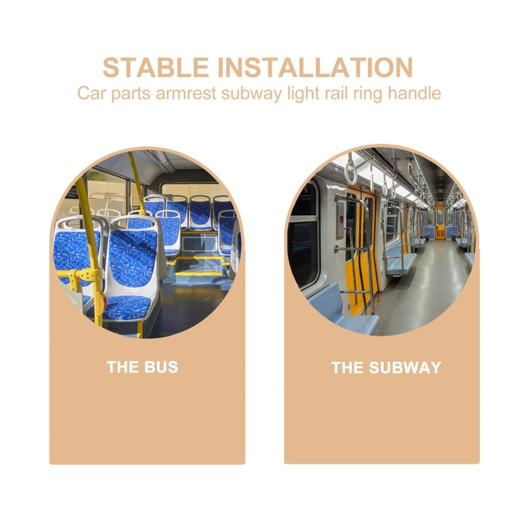 Bus Pull Ring Handle BRT Subway Bus Ring - Yellow