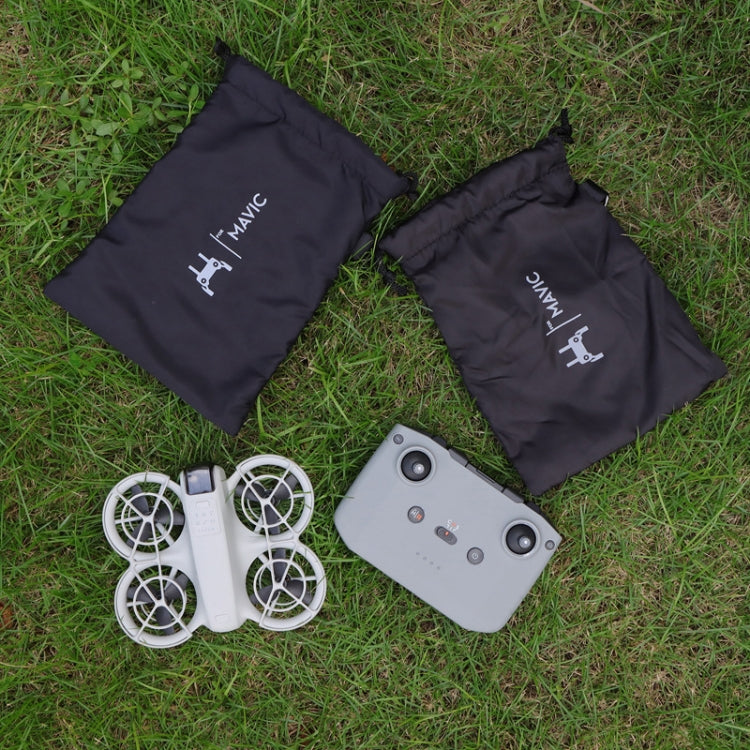 For DJI Neo CQT Body Remote Control Storage Bag Waterproof Dirt-Resistant Drawstring Portable Handbag, Style: Body Pouch+Remote Control Pouch
