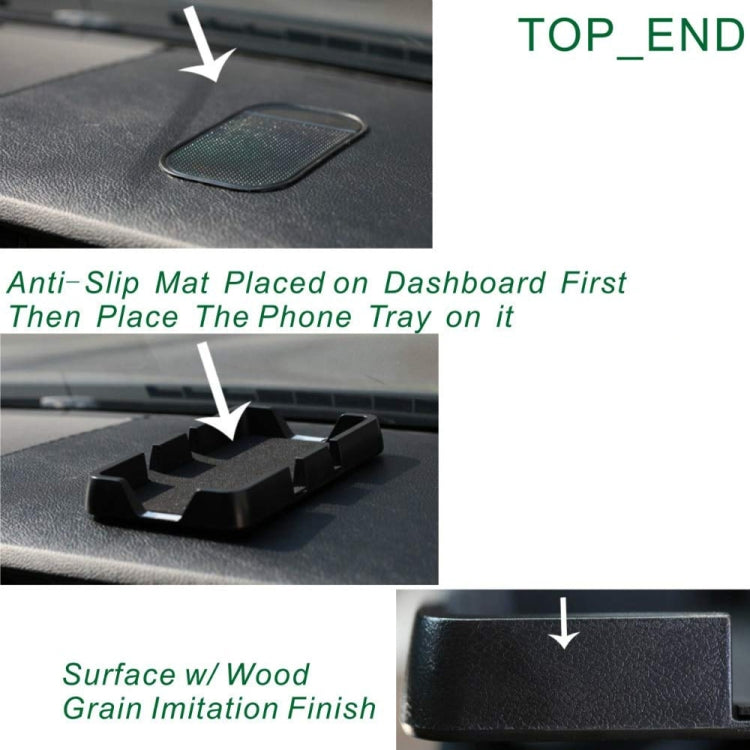 DM-006 Car Mobile Phone Navigation Bracket Instrument Panel Non-slip Storage Box - S