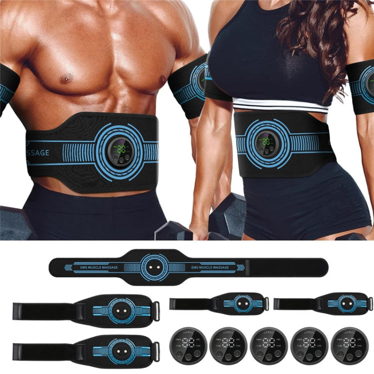 EMS Muscle Stimulator Home Fitness Training Slimming Body Shaper, Spec: Ab Band+2 Arm Bamds+2 Legbands