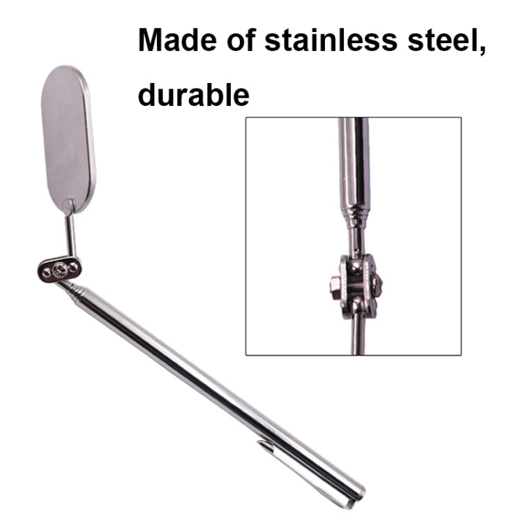 Car Universal Folding Telescopic Inspection Mirror Underbody Inspection Endoscope - Oval