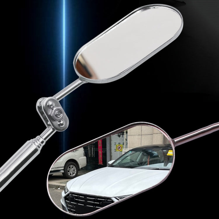 Car Universal Folding Telescopic Inspection Mirror Underbody Inspection Endoscope - Oval