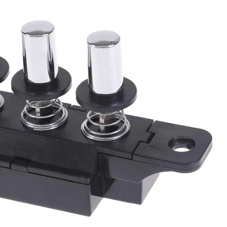 Five-position Plug-in Button Switch Range Hood Piano-key Switch - Silver