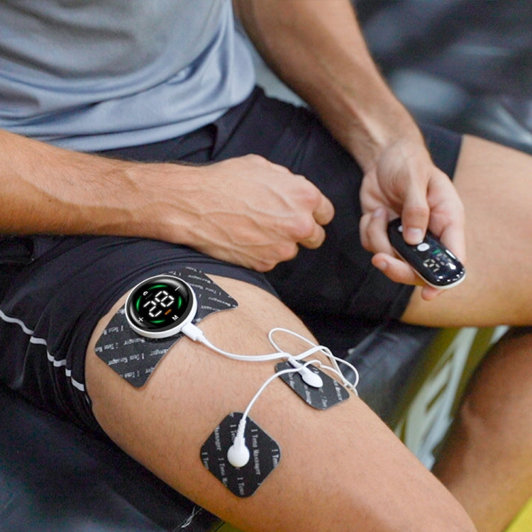 Cervical Massager EMS Pulse Therapy Device Full Body Massage Patch, Spec: Double Host With Remote