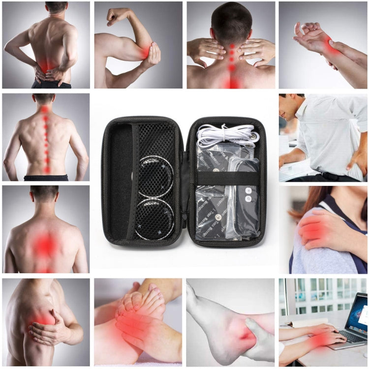 Cervical Massager EMS Pulse Therapy Device Full Body Massage Patch, Spec: Double Host With Remote