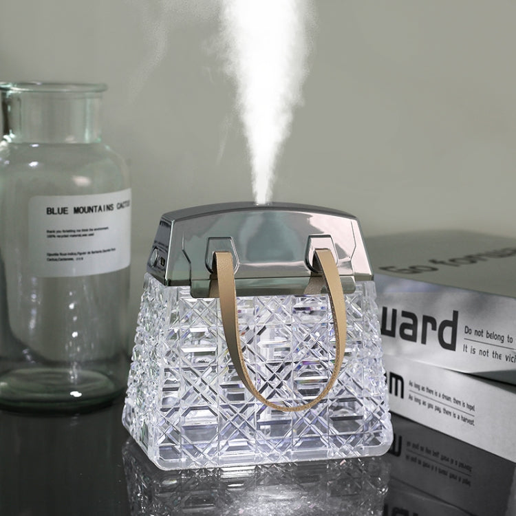 Desktop Small Crystal Bag Humidifier Aroma Ambient Lighting, Color: Blue Plug-in