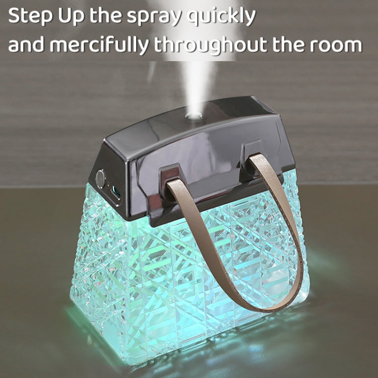 Desktop Small Crystal Bag Humidifier Aroma Ambient Lighting, Color: Blue Plug-in
