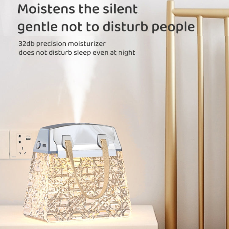Desktop Small Crystal Bag Humidifier Aroma Ambient Lighting, Color: Blue Plug-in